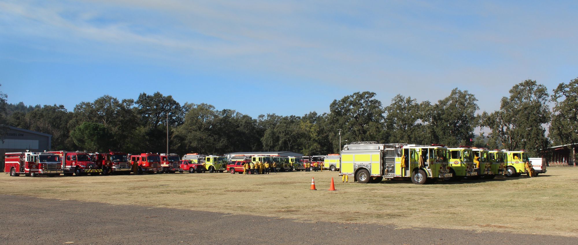 Firetrucks at Napa County Fairgrounds